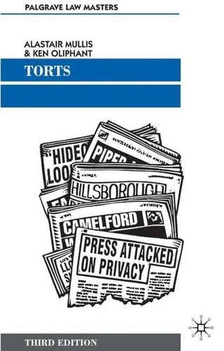 Torts (Palgrave Law Masters)